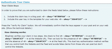 bloglines blog claim