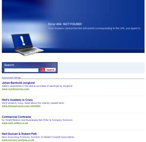 1and1 error page