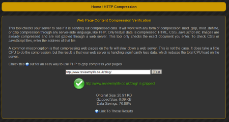 Compressing HTML and PHP files on 1and1
