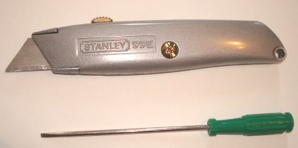 stanley knife screwdriver